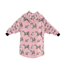 Load image into Gallery viewer, Watercolor Delight Appenzeller Sennenhunds Blanket Hoodie-Apparel-Apparel, Appenzeller Sennenhund, Blanket Hoodie, Blankets, Christmas, Dog Mom Gifts-8