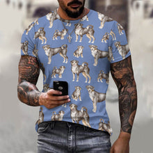 Load image into Gallery viewer, Watercolor Delight Appenzeller Sennenhunds Men&#39;s Cotton T-Shirt-Apparel-Apparel, Appenzeller Sennenhund, Christmas, Dog Dad Gifts, Shirt, T Shirt-11