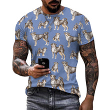 Load image into Gallery viewer, Watercolor Delight Appenzeller Sennenhunds Men&#39;s Cotton T-Shirt-Apparel-Apparel, Appenzeller Sennenhund, Christmas, Dog Dad Gifts, Shirt, T Shirt-13