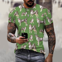 Load image into Gallery viewer, Watercolor Delight Appenzeller Sennenhunds Men&#39;s Cotton T-Shirt-Apparel-Apparel, Appenzeller Sennenhund, Christmas, Dog Dad Gifts, Shirt, T Shirt-21