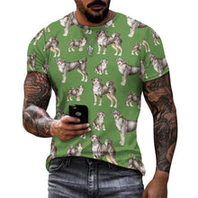 Load image into Gallery viewer, Watercolor Delight Appenzeller Sennenhunds Men&#39;s Cotton T-Shirt-Apparel-Apparel, Appenzeller Sennenhund, Christmas, Dog Dad Gifts, Shirt, T Shirt-23