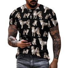 Load image into Gallery viewer, Watercolor Delight Appenzeller Sennenhunds Men&#39;s Cotton T-Shirt-Apparel-Apparel, Appenzeller Sennenhund, Christmas, Dog Dad Gifts, Shirt, T Shirt-3