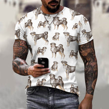 Load image into Gallery viewer, Watercolor Delight Appenzeller Sennenhunds Men&#39;s Cotton T-Shirt-Apparel-Apparel, Appenzeller Sennenhund, Christmas, Dog Dad Gifts, Shirt, T Shirt-6