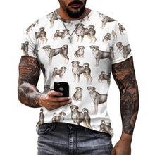 Load image into Gallery viewer, Watercolor Delight Appenzeller Sennenhunds Men&#39;s Cotton T-Shirt-Apparel-Apparel, Appenzeller Sennenhund, Christmas, Dog Dad Gifts, Shirt, T Shirt-8