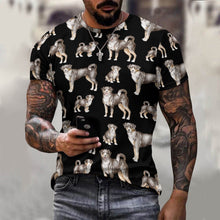 Load image into Gallery viewer, Watercolor Delight Appenzeller Sennenhunds Men&#39;s Cotton T-Shirt-Apparel-Apparel, Appenzeller Sennenhund, Christmas, Dog Dad Gifts, Shirt, T Shirt-1