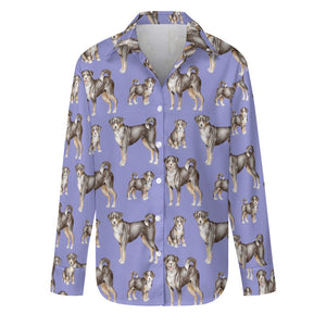 Watercolor Delight Appenzeller Sennenhunds Women's Shirt-Apparel-Apparel, Appenzeller Sennenhund, Christmas, Dog Mom Gifts, Shirt-S-Lavender Haze-29