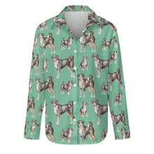 Load image into Gallery viewer, Watercolor Delight Appenzeller Sennenhunds Women&#39;s Shirt-Apparel-Apparel, Appenzeller Sennenhund, Christmas, Dog Mom Gifts, Shirt-S-Mint Green-19