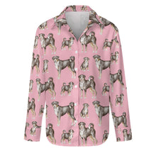 Load image into Gallery viewer, Watercolor Delight Appenzeller Sennenhunds Women&#39;s Shirt-Apparel-Apparel, Appenzeller Sennenhund, Christmas, Dog Mom Gifts, Shirt-S-Soft Pink-9