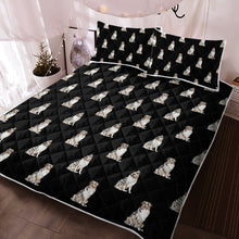 Load image into Gallery viewer, Watercolor Delight Australian Shepherds Quilted Bedding Set-Bedding-Australian Shepherd, Bedding, Blankets, Home Decor-14