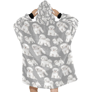 Watercolor Delight Bichon Frise Blanket Hoodie-Blanket-Apparel, Bichon Frise, Blanket Hoodie, Blankets, Dog Mom Gifts-32