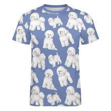 Load image into Gallery viewer, Watercolor Delight Bichon Frise Men&#39;s Cotton T-Shirt-Apparel-Apparel, Bichon Frise, Dog Dad Gifts, Shirt, T Shirt-13