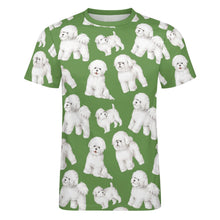 Load image into Gallery viewer, Watercolor Delight Bichon Frise Men&#39;s Cotton T-Shirt-Apparel-Apparel, Bichon Frise, Dog Dad Gifts, Shirt, T Shirt-7