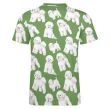 Load image into Gallery viewer, Watercolor Delight Bichon Frise Men&#39;s Cotton T-Shirt-Apparel-Apparel, Bichon Frise, Dog Dad Gifts, Shirt, T Shirt-8