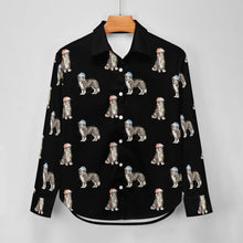 Load image into Gallery viewer, Watercolor Delight Border Collies Christmas Women&#39;s Shirt-Apparel--44