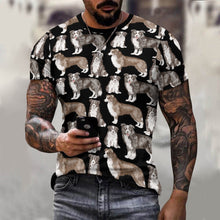 Load image into Gallery viewer, Watercolor Delight Border Collies Men&#39;s Cotton T-Shirt-Apparel-Apparel, Dog Dad Gifts, Rough Collie, Shirt, T Shirt-2