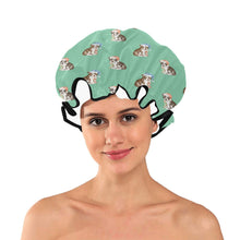Load image into Gallery viewer, Watercolor Delight Boston Terrier Puppies Reusable Shower Caps-Accessories-Accessories, Boston Terrier, Christmas, Dog Mom Gifts-4