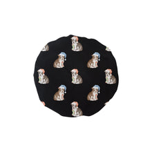 Load image into Gallery viewer, Watercolor Delight Boston Terrier Puppies Reusable Shower Caps-Accessories-Accessories, Boston Terrier, Christmas, Dog Mom Gifts-Midnight Black-ONE SIZE-6