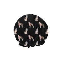 Load image into Gallery viewer, Watercolor Delight Boston Terriers Christmas Reusable Shower Caps-Accessories-Accessories, Boston Terrier, Christmas, Dog Mom Gifts-7