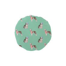 Load image into Gallery viewer, Watercolor Delight Boston Terriers Christmas Reusable Shower Caps-Accessories-Accessories, Boston Terrier, Christmas, Dog Mom Gifts-Mint Green-ONE SIZE-14