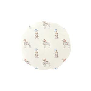 Watercolor Delight Brindle Whippets Christmas Elastic Reusable Shower Caps-Accessories-Accessories, Christmas, Dog Mom Gifts, Whippet-Ivory1-ONE SIZE-1