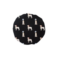 Load image into Gallery viewer, Watercolor Delight Brindle Whippets Christmas Elastic Reusable Shower Caps-Accessories-Accessories, Christmas, Dog Mom Gifts, Whippet-Black-ONE SIZE-18