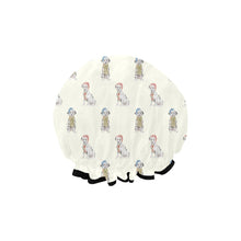 Load image into Gallery viewer, Watercolor Delight Dalmatians Christmas Elastic Reusable Shower Caps-Accessories-Accessories, Christmas, Dalmatian, Dog Mom Gifts-2