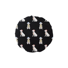 Load image into Gallery viewer, Watercolor Delight Dalmatians Christmas Elastic Reusable Shower Caps-Accessories-Accessories, Christmas, Dalmatian, Dog Mom Gifts-Black-ONE SIZE-17