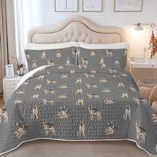 Load image into Gallery viewer, Watercolor Delight German Shepherds Quilted Bedding Set-Bedding-Bedding,Blankets,Christmas,Home Decor-14