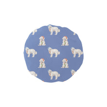 Load image into Gallery viewer, Watercolor Delight Great Pyrenees Christmas Elastic Reusable Shower Caps-Accessories-CornflowerBlue-ONE SIZE-17