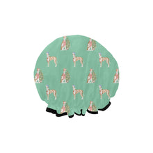 Load image into Gallery viewer, Watercolor Delight Ibizan Hound Christmas Elastic Reusable Shower Caps-Accessories-Accessories, Christmas, Dog Mom Gifts, Ibizan Hound-13