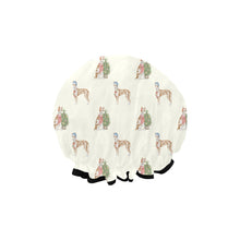 Load image into Gallery viewer, Watercolor Delight Ibizan Hound Christmas Elastic Reusable Shower Caps-Accessories-Accessories, Christmas, Dog Mom Gifts, Ibizan Hound-2