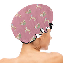 Load image into Gallery viewer, Watercolor Delight Ibizan Hound Christmas Elastic Reusable Shower Caps-Accessories-Accessories, Christmas, Dog Mom Gifts, Ibizan Hound-9