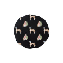 Load image into Gallery viewer, Watercolor Delight Ibizan Hound Christmas Elastic Reusable Shower Caps-Accessories-Accessories, Christmas, Dog Mom Gifts, Ibizan Hound-Black-ONE SIZE-16