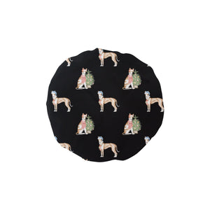 Watercolor Delight Ibizan Hound Christmas Elastic Reusable Shower Caps-Accessories-Accessories, Christmas, Dog Mom Gifts, Ibizan Hound-Black-ONE SIZE-16