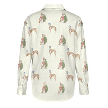 Load image into Gallery viewer, Watercolor Delight Ibizan Hound Christmas Women&#39;s Shirt-Apparel-Apparel, Dog Mom Gifts, Jack Russell Terrier, Shirt-3