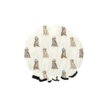 Load image into Gallery viewer, Watercolor Delight Labrador Puppies Christmas Elastic Reusable Shower Caps-Accessories-Accessories, Christmas, Dog Mom Gifts, Labrador-2