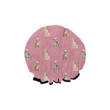 Load image into Gallery viewer, Watercolor Delight Labrador Puppies Christmas Elastic Reusable Shower Caps-Accessories-Accessories, Christmas, Dog Mom Gifts, Labrador-6