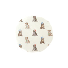 Load image into Gallery viewer, Watercolor Delight Labrador Puppies Christmas Elastic Reusable Shower Caps-Accessories-Accessories, Christmas, Dog Mom Gifts, Labrador-Ivory White-ONE SIZE-1
