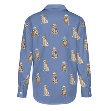 Load image into Gallery viewer, Watercolor Delight Labrador Puppies Christmas Women's Shirt-Apparel-Apparel, Christmas, Dog Mom Gifts, Labrador, Shirt-24