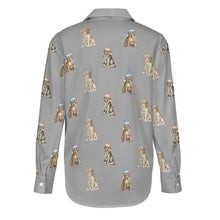 Load image into Gallery viewer, Watercolor Delight Labrador Puppies Christmas Women's Shirt-Apparel-Apparel, Christmas, Dog Mom Gifts, Labrador, Shirt-33