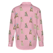 Load image into Gallery viewer, Watercolor Delight Labrador Puppies Christmas Women's Shirt-Apparel-Apparel, Christmas, Dog Mom Gifts, Labrador, Shirt-36