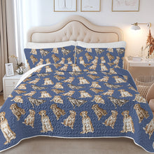 Load image into Gallery viewer, Watercolor Delight Labradors Quilted Bedding Set-Bedding-Bedding,Blankets,Christmas,Home Decor-7