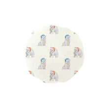 Load image into Gallery viewer, Watercolor Delight Westie Puppies Christmas Elastic Reusable Shower Caps-Accessories-Accessories, Christmas, Dog Mom Gifts, West Highland Terrier-Ivory5-ONE SIZE-1