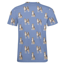 Load image into Gallery viewer, Watercolor Elegance Appenzeller Sennenhunds Men&#39;s Cotton T-Shirt-Apparel-Apparel, Appenzeller Sennenhund, Christmas, Dog Dad Gifts, Shirt, T Shirt-20