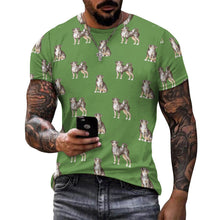 Load image into Gallery viewer, Watercolor Elegance Appenzeller Sennenhunds Men&#39;s Cotton T-Shirt-Apparel-Apparel, Appenzeller Sennenhund, Christmas, Dog Dad Gifts, Shirt, T Shirt-23