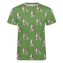 Load image into Gallery viewer, Watercolor Elegance Appenzeller Sennenhunds Men&#39;s Cotton T-Shirt-Apparel-Apparel, Appenzeller Sennenhund, Christmas, Dog Dad Gifts, Shirt, T Shirt-24