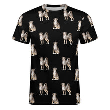 Load image into Gallery viewer, Watercolor Elegance Appenzeller Sennenhunds Men&#39;s Cotton T-Shirt-Apparel-Apparel, Appenzeller Sennenhund, Christmas, Dog Dad Gifts, Shirt, T Shirt-4