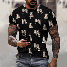 Load image into Gallery viewer, Watercolor Elegance Appenzeller Sennenhunds Men&#39;s Cotton T-Shirt-Apparel-Apparel, Appenzeller Sennenhund, Christmas, Dog Dad Gifts, Shirt, T Shirt-1