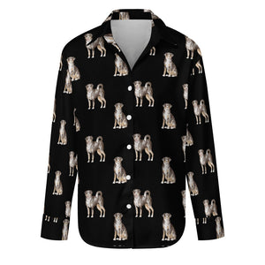 Watercolor Elegance Appenzeller Sennenhunds Women's Shirt-Apparel-Apparel, Appenzeller Sennenhund, Christmas, Dog Mom Gifts, Shirt-S-Midnight Black-39