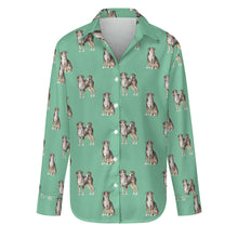 Load image into Gallery viewer, Watercolor Elegance Appenzeller Sennenhunds Women&#39;s Shirt-Apparel-Apparel, Appenzeller Sennenhund, Christmas, Dog Mom Gifts, Shirt-S-Mint Green-19